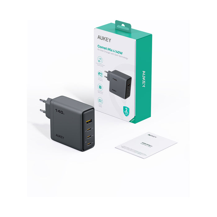 AUKEY Comet Mix 4 140W PD PA-C6 GaN Laptop Charger