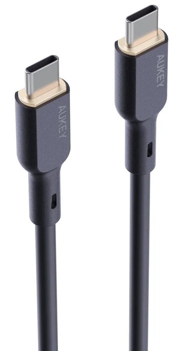 AUKEY CB-SCC101 USB-C Type-C Power Delivery PD 100W 5A 1m Silikon Black