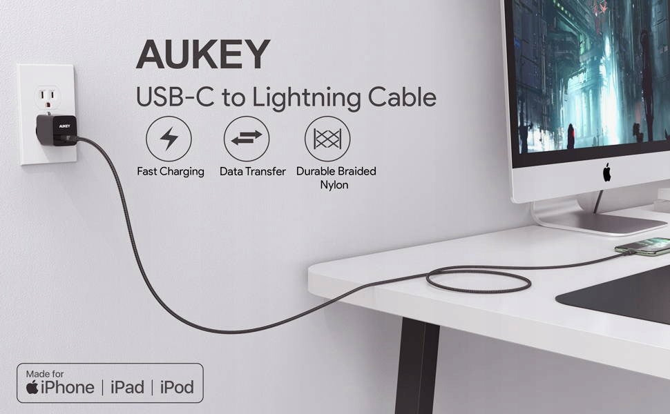 AUKEY CB-CL03 2 m Black