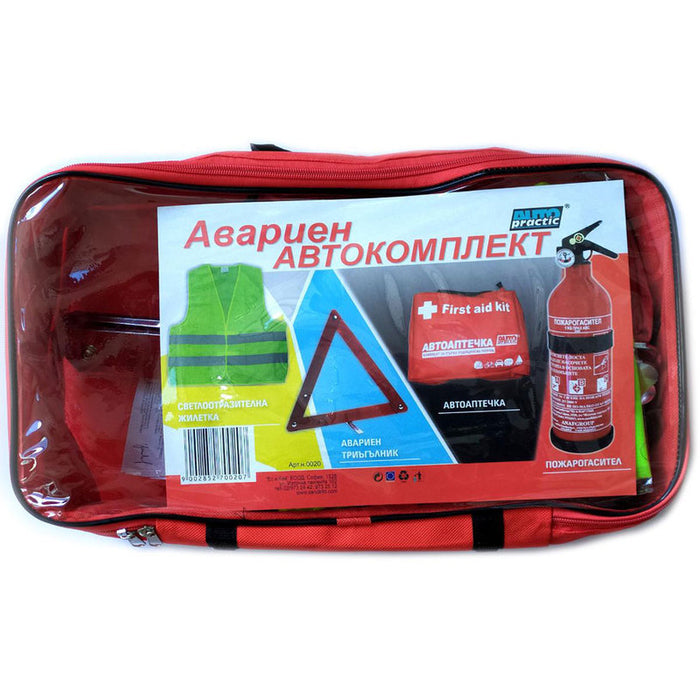 EMERGENCY AUTO KIT 4 PIECES AUTO PRACTIC 4 PIECES