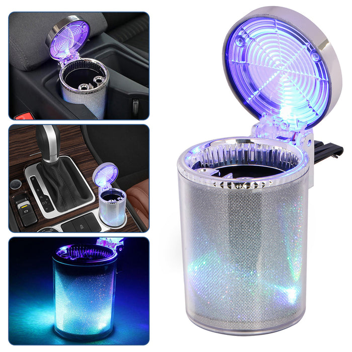AUTO PRACTIC CAR ASHTRAY WITH LED LIGHT