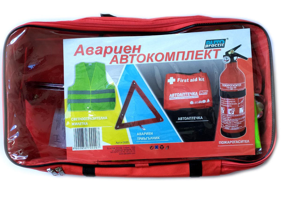 EMERGENCY AUTO KIT 4 PIECES AUTO PRACTIC 4 PIECES