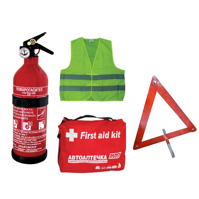 EMERGENCY AUTO KIT 4 PIECES AUTO PRACTIC 4 PIECES