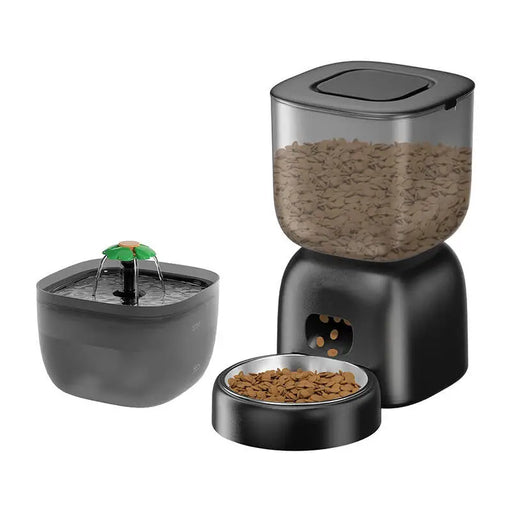 Automatic 3L food dispenser + 2L drinker Petwant - Bowls<<<Food Dispensers<<<Pets<<<InnproXML