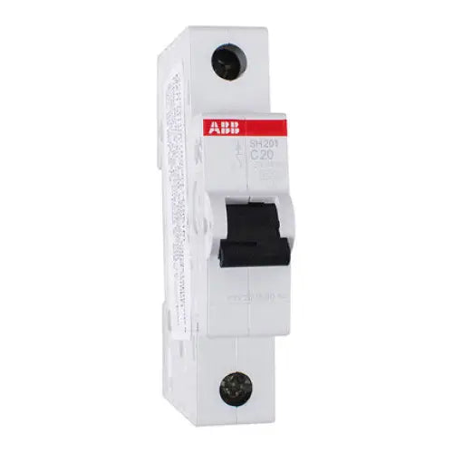 AUTOMATIC CIRCUIT BREAKER 20A SINGLE-POLE ABB SH201-C20 1P - Електроапаратура и