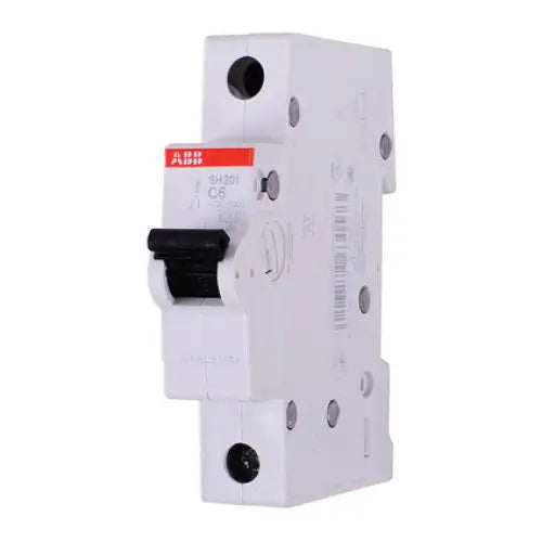 AUTOMATIC CIRCUIT BREAKER 6A SINGLE-POLE ABB SH201-C6 1P - Електроапаратура и