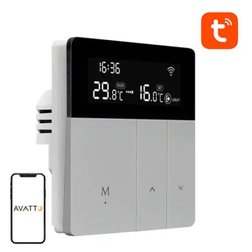 Avatto WT50 smart thermostat water heater 3A WiFi TUYA - Thermostats<<<Heating control<<<Actuators<<<Smart