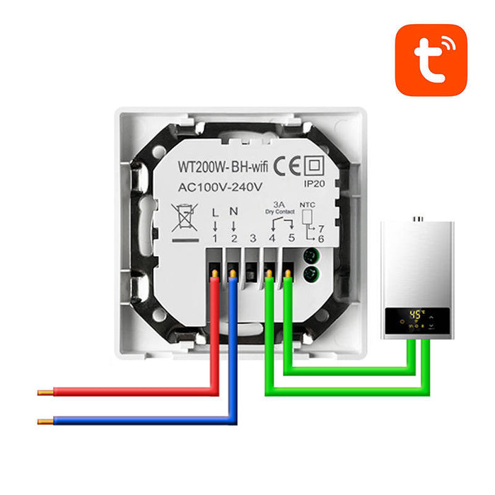 Avatto WT200-BH-3A-W Boiler 3A WiFi smart thermostat TUYA