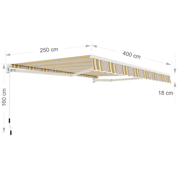 AWNING 400X250CM WITH WATERPROOF COATING GARDEN STAR HD-9349 - Сенници<<<Чадъри сенници и шатри<<<Градина<<<Praktiker