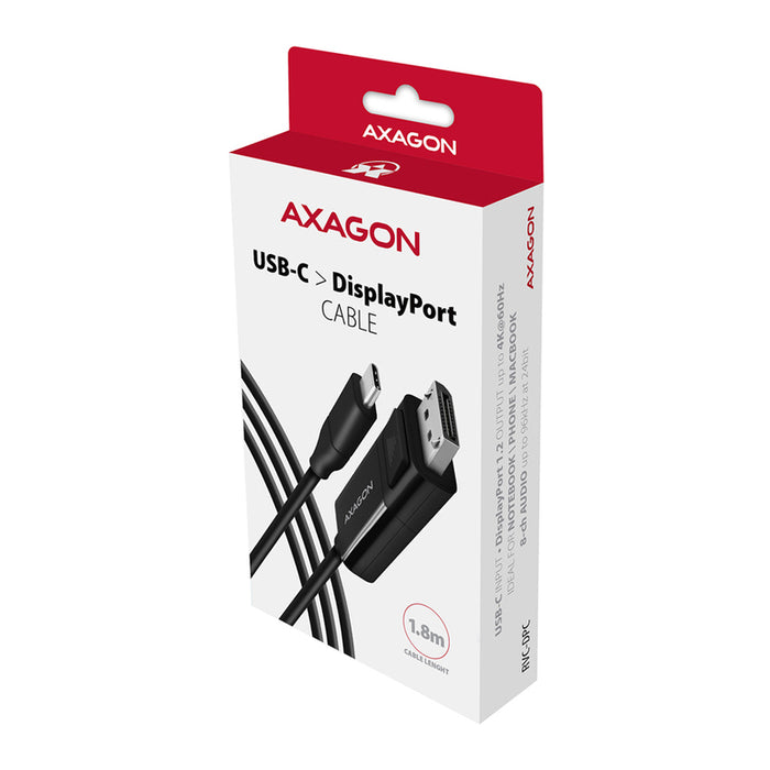AXAGON USB-C source to DisplayPort receiver cable USB-C ->DISPLAYPORT RVC-DPC only works in this direction