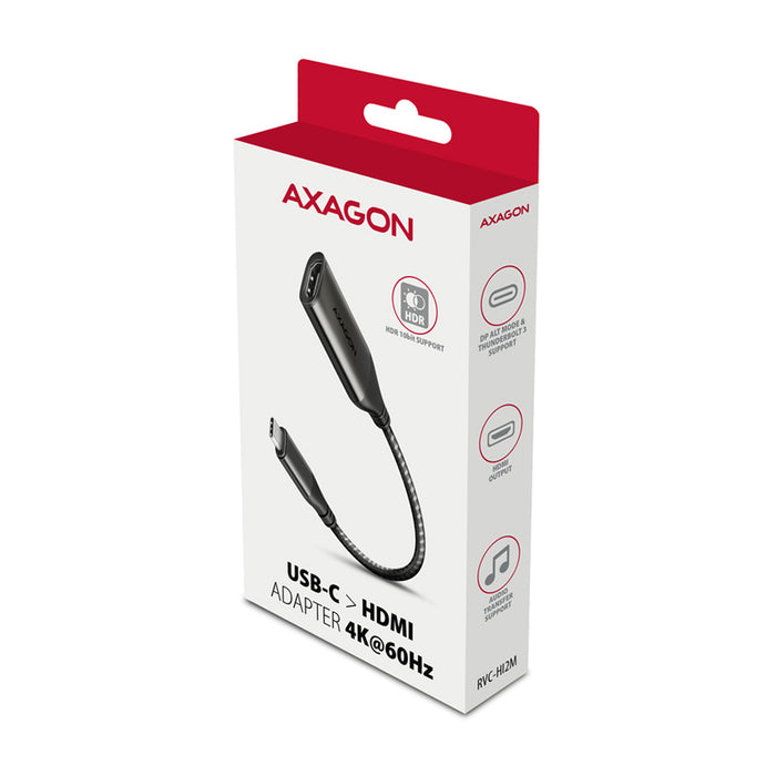 AXAGON USB-C source to HDMI receiver cable adapter USB-C -> HDMI RVC-HI2M only works in this direction