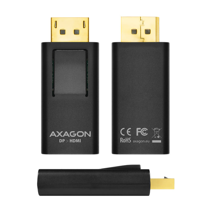 Cable adapter from signal with male AXAGON DisplayPort to female HDMI DISPLAYPORT -> HDMI RVD-HI only works in this direction