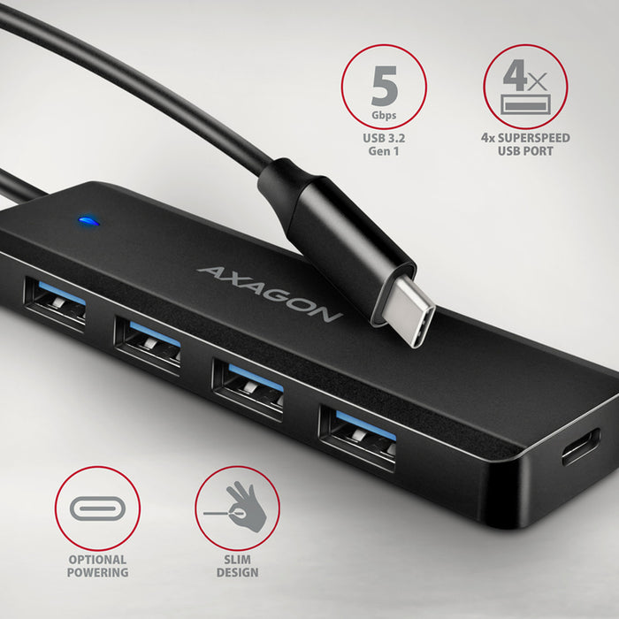USB TRAVEL HUB AXAGON USB-C HUE-C1C