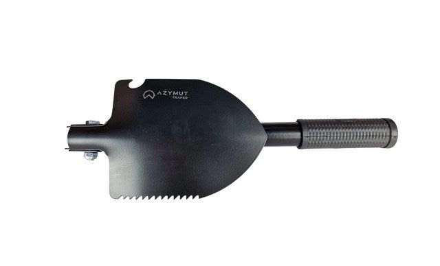 Tactical multifunctional shovel AZYMUT Trapper black +pack