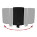 B-Tech VENTRY - Side Clamping Loudspeaker Wall Mounts with Tilt & Swivel (Pair) - Speaker