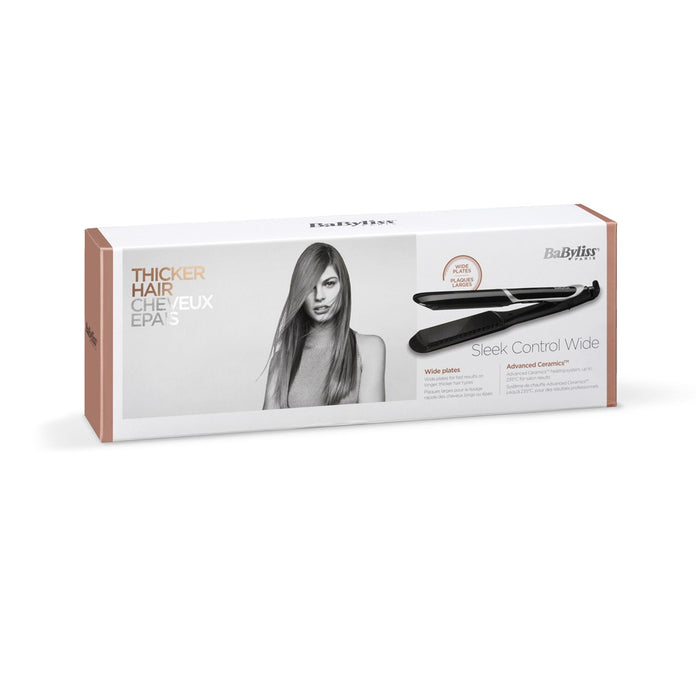 BaByliss Sleek Control Wide Straightening iron Warm Black 98.4" (2.5 m)