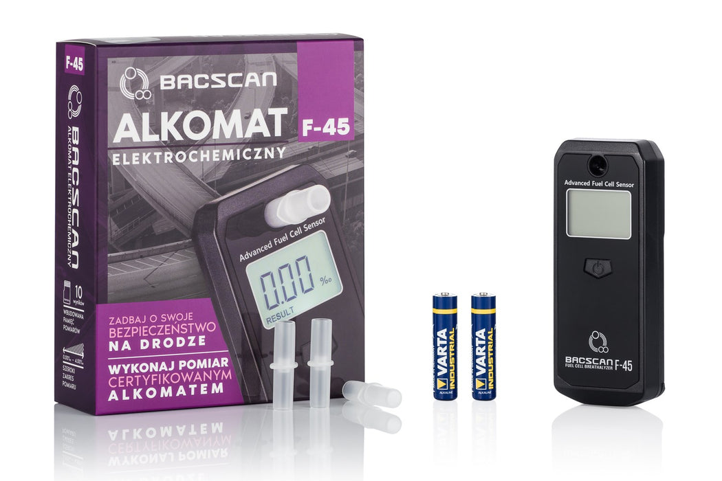 BACscan F-45 alcohol tester 0 - 4% Black