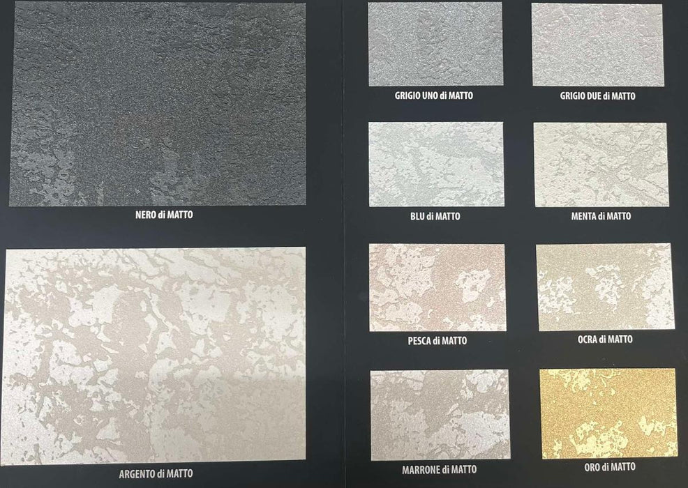 MATTE PLASTER WITH RELIEF MATTO ARGENTO