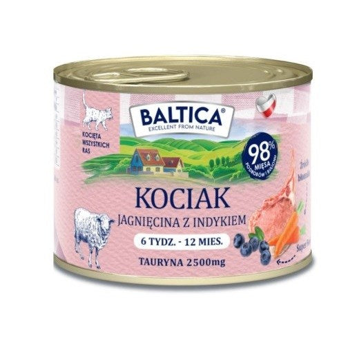 BALTICA Smaki regionów Kitten Lamb with turkey - wet cat food - 185g