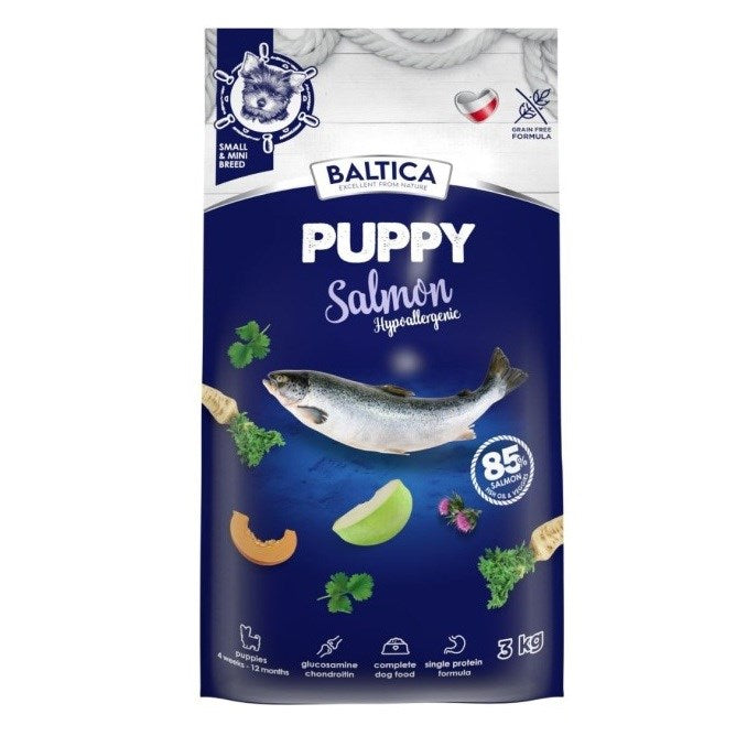 BALTICA Excellent Puppy Salmon Hypoallergenic Small breeds - dry dog food - 3kg