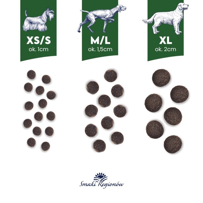 BALTICA Smaki regionów Small breeds Duck with pear - dry dog food - 3kg