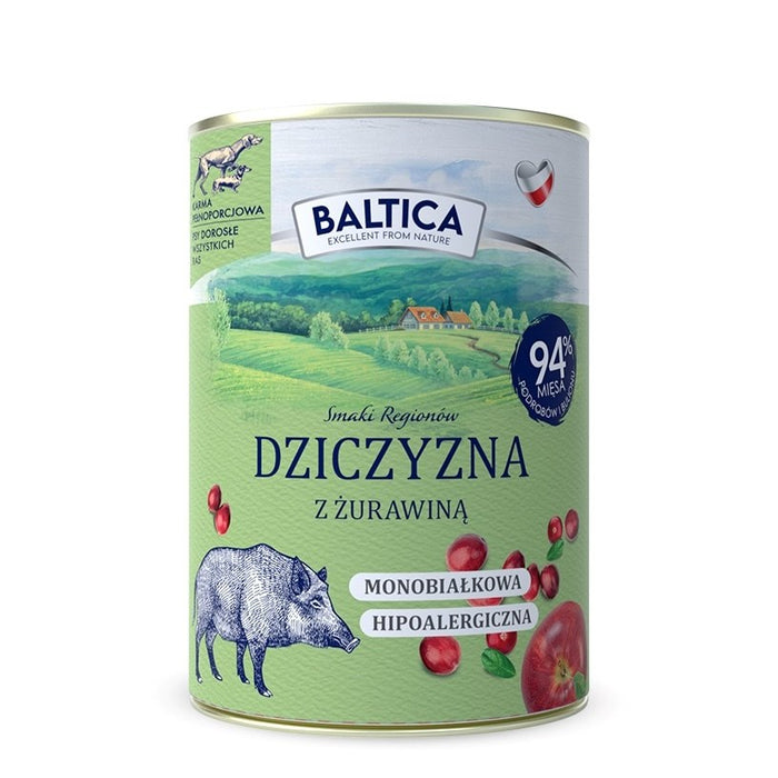BALTICA Smaki regionów Mono Venison with cranberries - wet dog food - 400g