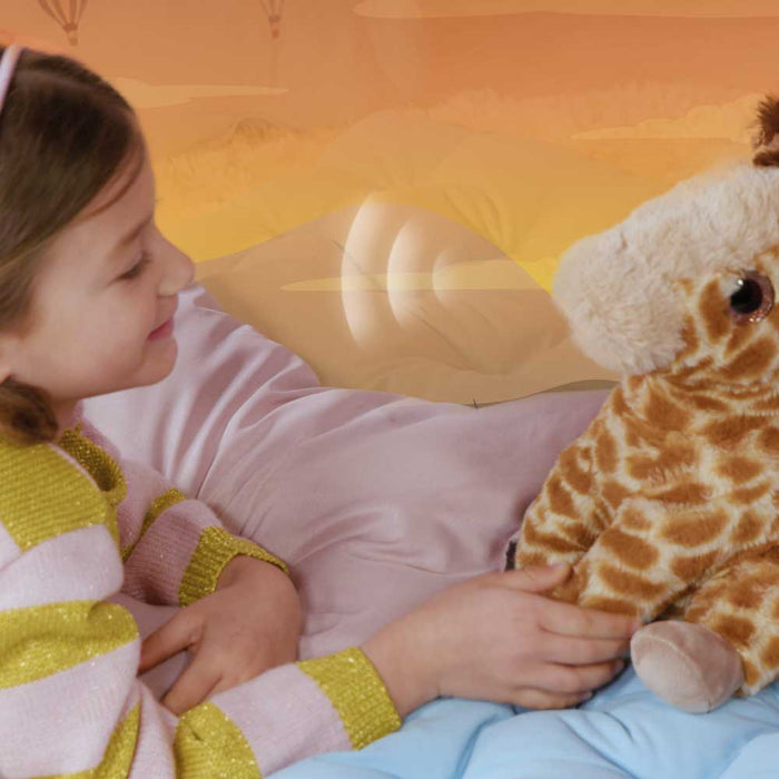 Интерактивна плюшена играчка Bambolina Happy Pets - Жирафчето Джиджи, 36 cm
