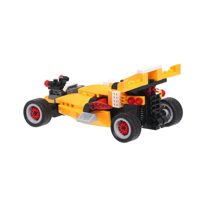 BANBAO RACING CAR F1 YELLOW, 132 PIECES