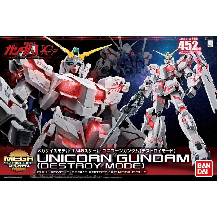 Decorative Figure Bandai MSM 1/48 Unicorn Destroy Mode Plastic Unicorn