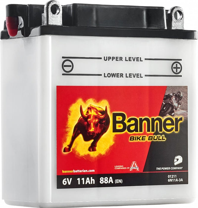 BANNER BIKE BULL 6N11A-3A 11AH 6V R+