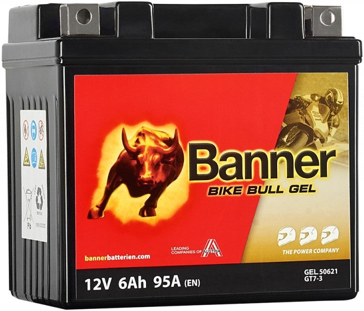BANNER BIKE BULL GEL GT7-3 6AH 95A R+
