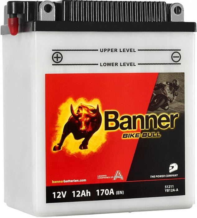 BANNER BIKE BULL YB12A-A 12AH 170A L+