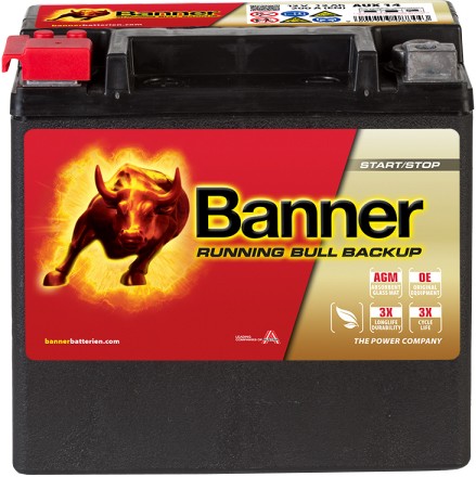 BANNER RUNNING BULL BACKUP 12AH 200A L+