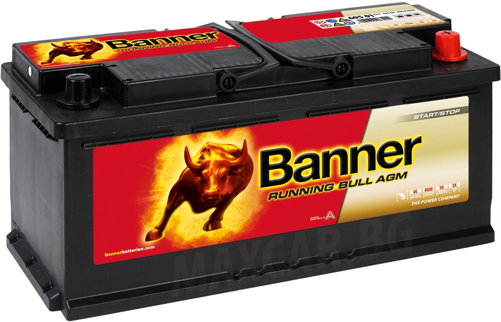 BANNER RUNNING BULL AGM 105AH 950A R+