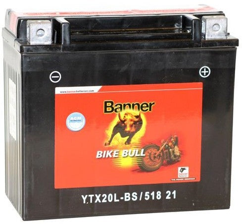 BANNER BIKE BULL AGM YTX20L-BS 18AH 250A R+