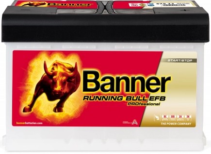 BANNER RUNNING BULL EFB PROFESSIONAL 75AH 700A R+
