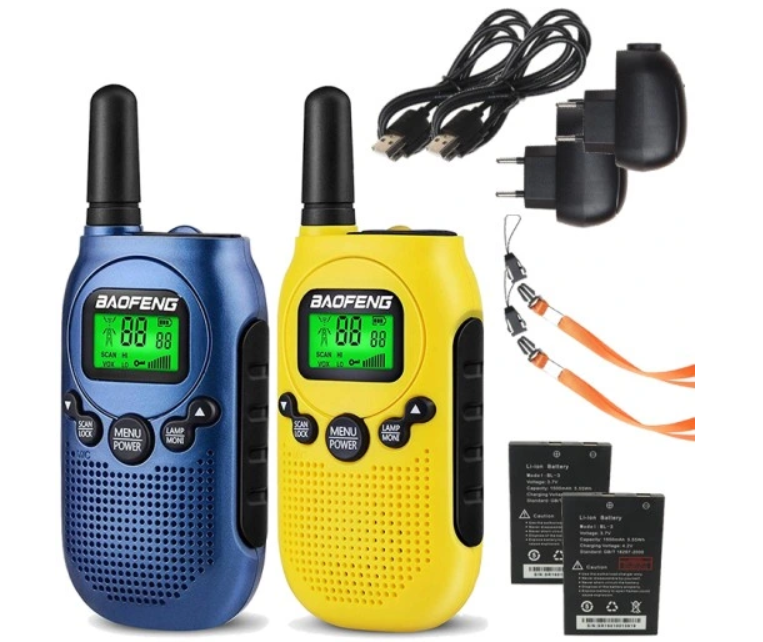Walkie-Talkie Baofeng BF-T6 Panda Yellow, 2 pcs
