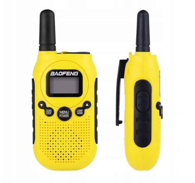Walkie-Talkie Baofeng BF-T6 Panda Yellow, 2 pcs
