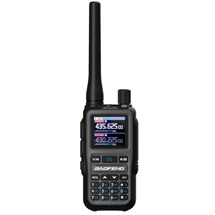 Baofeng UV-5R EU MINI USB-C Bluetooth VHF UHF Aviation Band Grey Walkie-Talkie