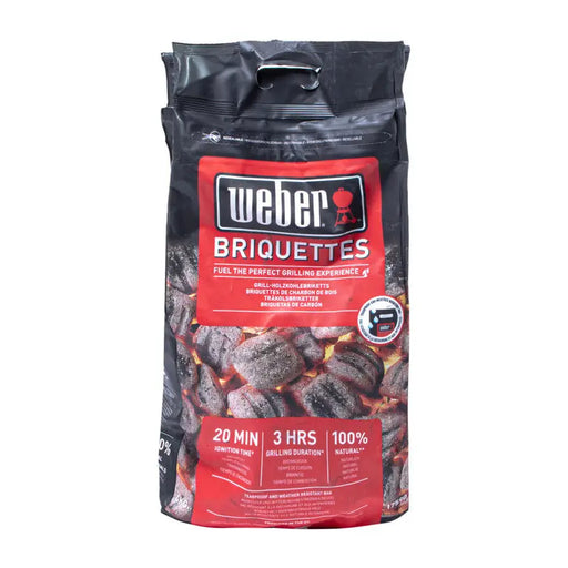 BARBECUE BRIQUETTES 4KG WEBER 17590 - Оборудване барбекю<<<Барбекю<<<Градина<<<Praktiker&&&Въглища и
