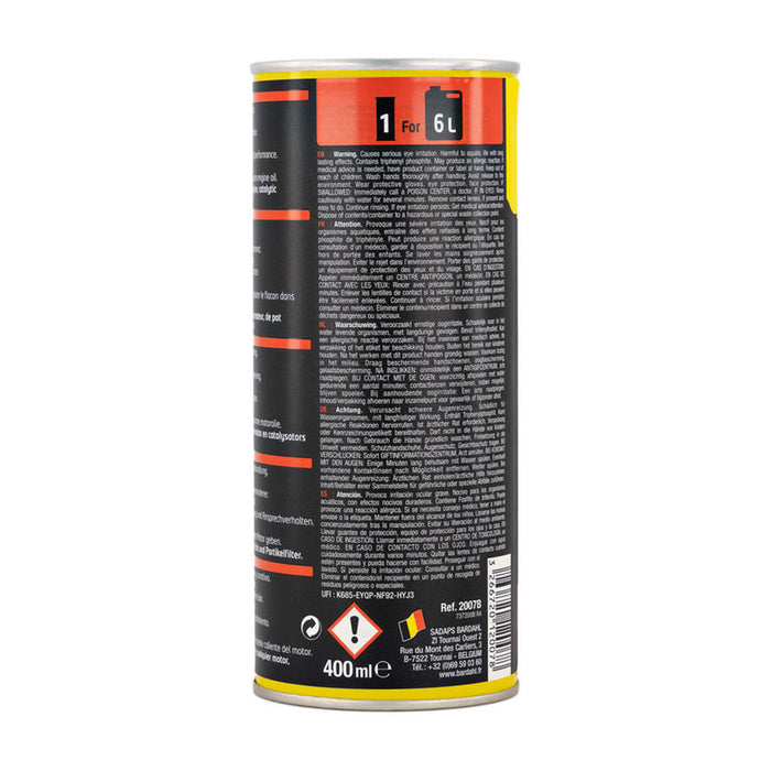 OIL ADDITIVE RESTORES METAL 400ML BARDAHL