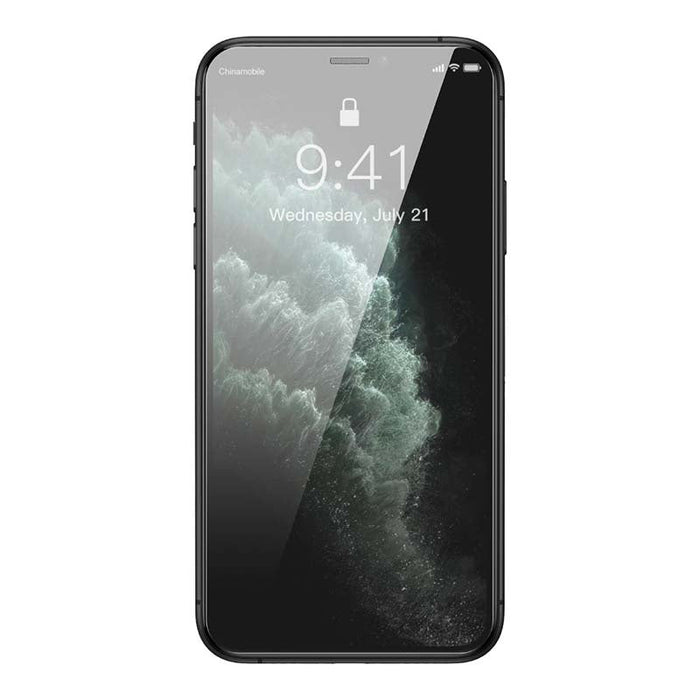 Baseus 0.3mm Full-glass Tempered Glass Film(2pcs pack) for iPhone XR/11 6.1inch - For smartphones<<<Tempered glass