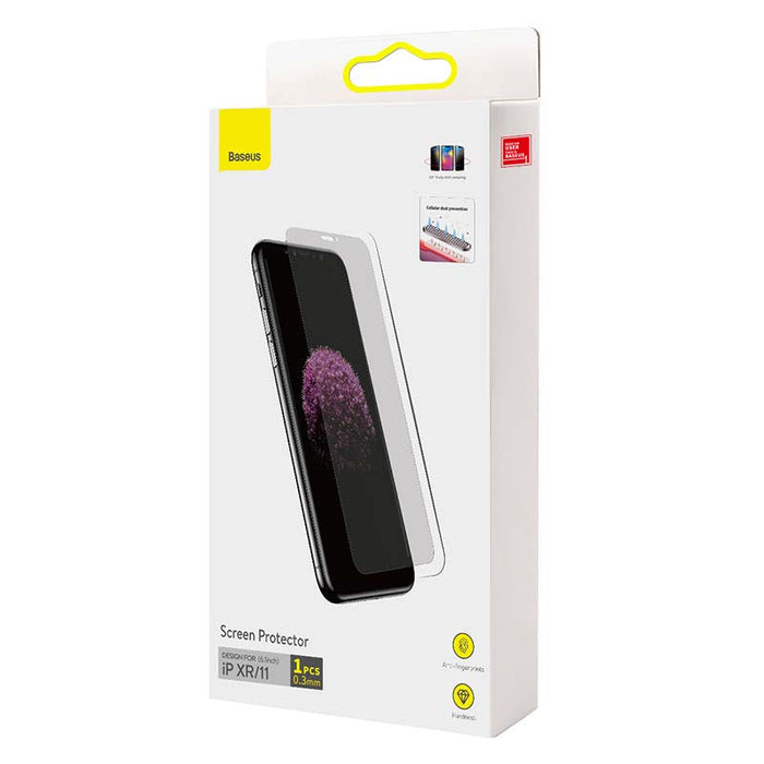 Baseus 0.3mm Full-screen and Full-glass Tempered Glass (1pcs pack) for iPhone XR/11 6.1 inch