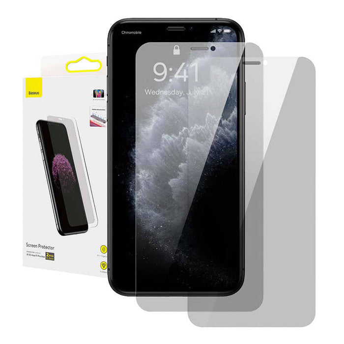 Baseus 0.3mm Screen Protector (2pcs pack) for iPhone XS Max/11 Pro Max 6.5inch - For smartphones<<<Tempered glass
