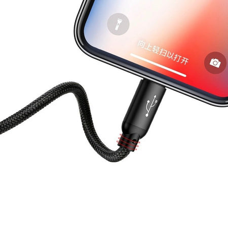 Baseus 3in1 Cable USB-C / Lightning / Micro 3,5A 0,3m (Black) - Combo Cables<<<USB cables<<<GSM