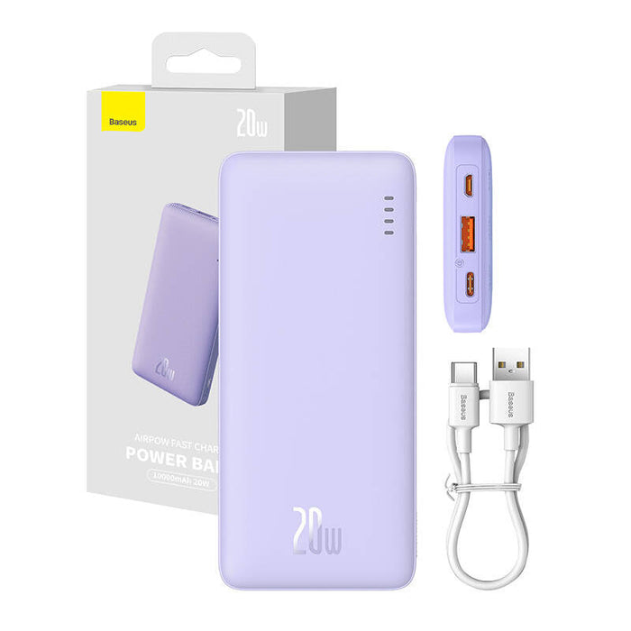 Baseus Airpow 10000mAh 20W Powerbank (purple) - Powerbanks<<<GSM