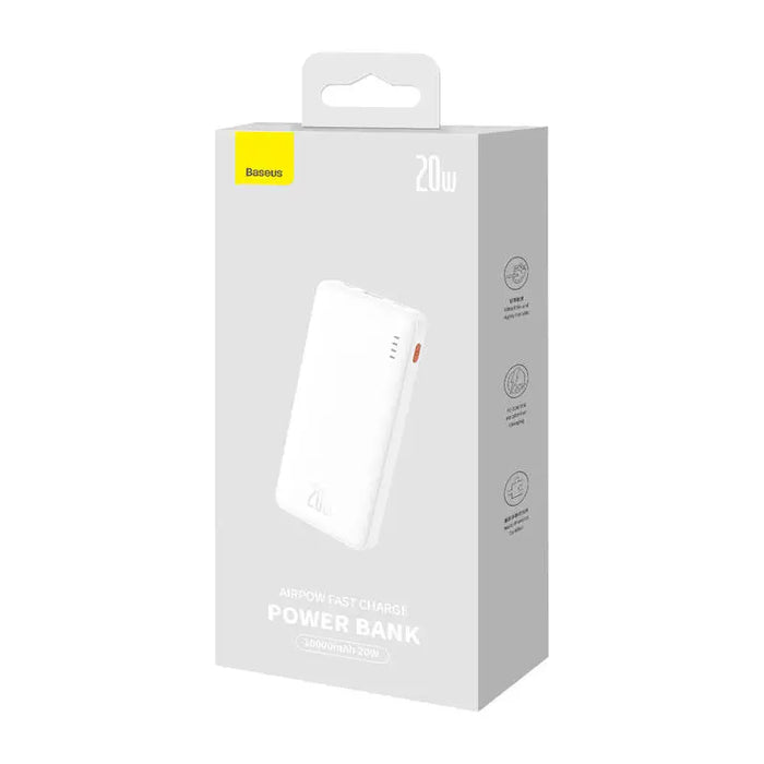 Baseus Airpow 10000mAh 20W powerbank (white) - Powerbanks<<<GSM
