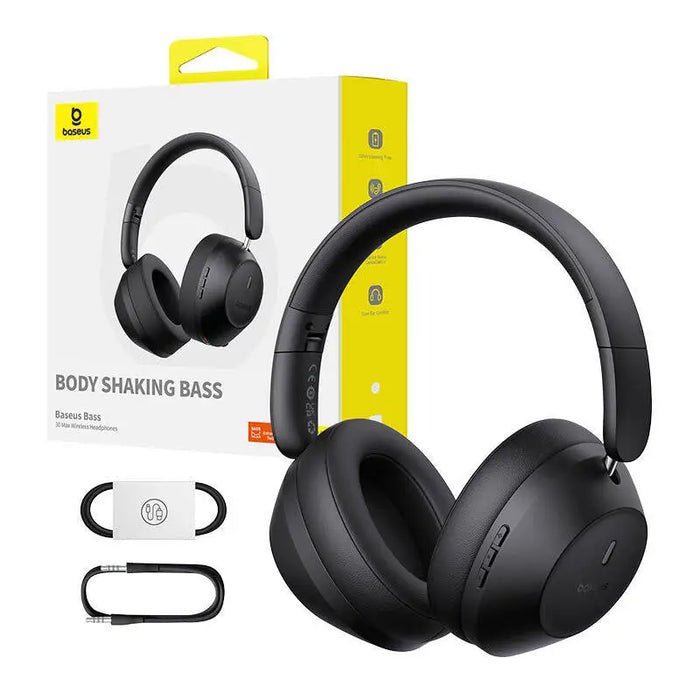 Baseus Bass 30 Max Wireless Headphones (black) - Over-ear<<<Wireless<<<Headphones<<<Audio<<<InnproXML&&&Headphones