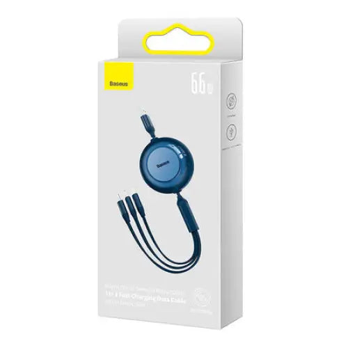 Baseus Bright Mirror 3 USB 3-in-1 cable for micro USB / USB-C / Lightning 66W / 2A 1.1m (Blue) - Combo Cables<<<USB