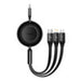 Baseus Bright Mirror 4 USB-C 3-in-1 cable for micro USB / USB-C / Lightning 100W / 3.5A 1.1m (Black) - Combo